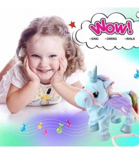 New Walking Unicorn Plush Soft Toy